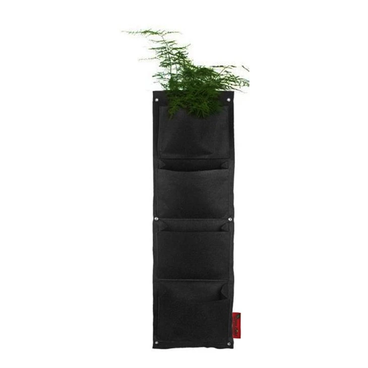 4 Pockets Living Wall Vertical Garden Pocket Planter