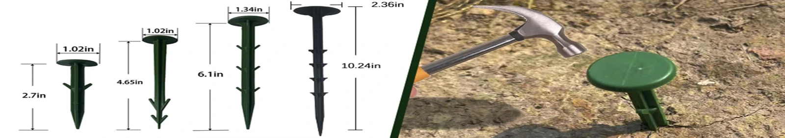 Custom Sturdy Plastic Landscape Edging Spikes 14 Custom Sturdy Plastic Landscape Edging Spikes 14